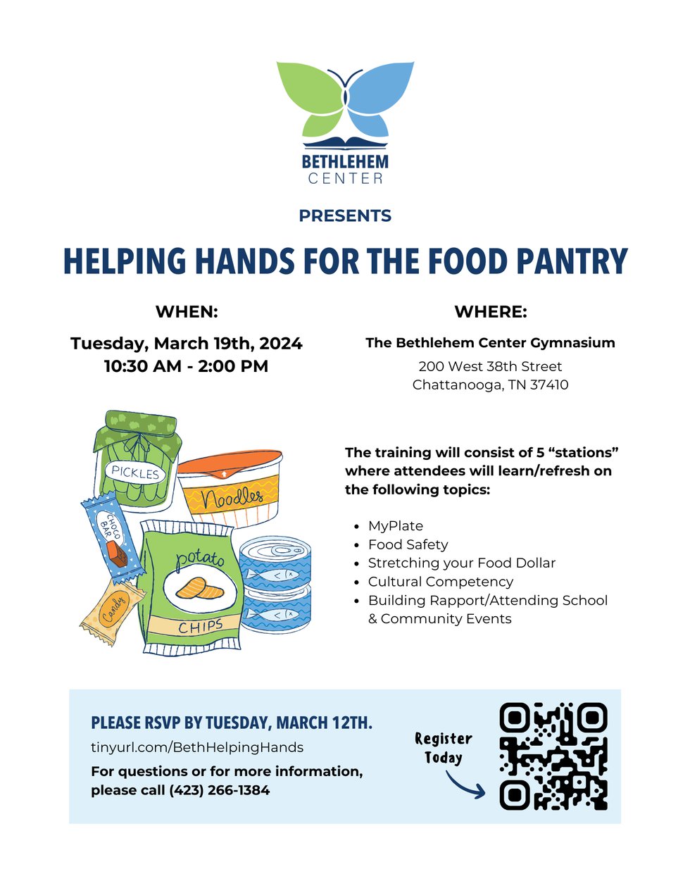 Helping Hands for the Food Pantry Flyer - 1