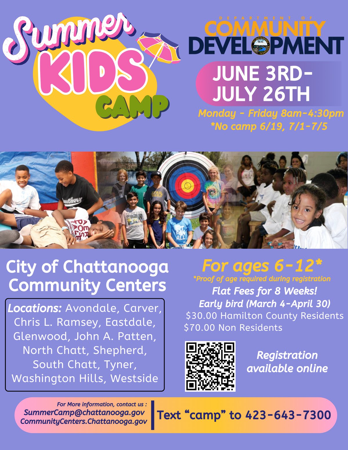 Registration Opens For The City Of Chattanooga's Kids And Teen Summer Camp  - The Pulse » Chattanooga's Arts & Entertainment Voice